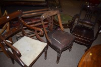 Lot 872 - An early 19th Century mahogany elbow chair,...