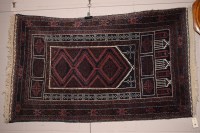 Lot 915 - 20th Century Persian style prayer rug dark...