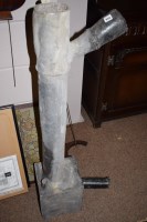 Lot 934 - An antique lead rain water hopper and pipe...