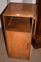 Lot 959 - A 20th Century mahogany bedside cabinet with...