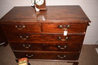 Lot 962 - 19th Century mahogany chest of drawers the top...