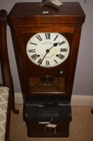 Lot 987 - A factory time recording clock by Time...