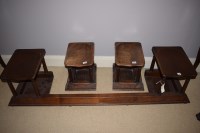 Lot 988 - An unusual stained wood and stained elm club...