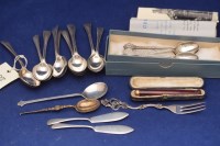 Lot 57 - A set of six Elizabeth II silver teaspoons, by...