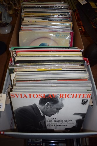 Lot 277 - LP and 45rpm records, to include: Mozart;...