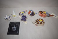 Lot 281 - Royal Crown Derby paperweights, to include: a...