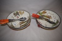 Lot 284 - Two Wedgwood salad serving bowls with lobster...