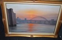 Lot 522 - Ivan Lindsay - Newcastle Quayside with the...