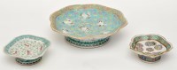 Lot 11 - Chinese turquoise ground footed bowl, with...