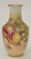 Lot 159 - Small Royal Worcester vase, signed ''Roberts'',...