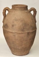 Lot 182 - Fire clay or terracotta standing amphora...