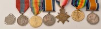 Lot 202 - A group of WWI General Service Medals awarded...