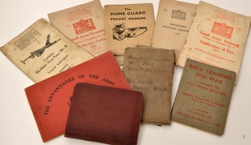 Lot 203 - Military issue booklets, to include: pre WWI...