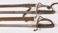 Lot 210 - Two 1822 pattern artillery officers swords,...