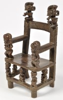 Lot 221 - A Chokwe people Chiefs Throne, Angola, in...
