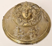 Lot 238 - A late 19th Century brass boss plaque...