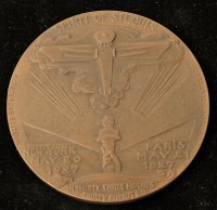 Lot 246 - A patinated bronze medallion commemorating...