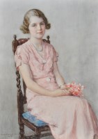 Lot 288 - William Henry Margetson (1861-1940) Girl in a...