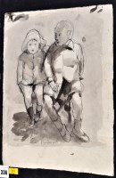 Lot 336 - Anthony Gross (1905-1984) Study of two...