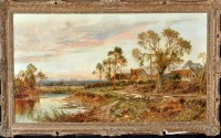 Lot 377 - Daniel Sherrin (1868-1940) A river landscape...