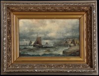 Lot 391 - William Thornley (fl.1857-1898) Fishing boats...