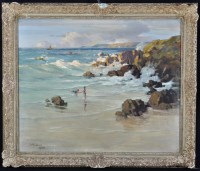 Lot 407 - John Littlejohns, RI, RWI (1874-?) Coastal...