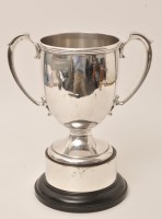 Lot 421 - A George V silver trophy cup, by Atkin Bros.,...