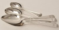 Lot 432 - A part set of Victorian silver spoons, by...