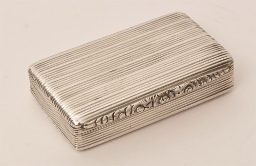 Lot 462 - An early Victorian silver snuff box, by...