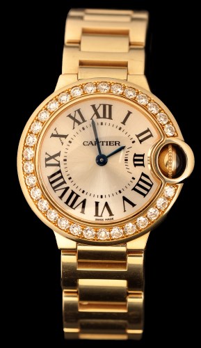 Lot 504 - Cartier Ballon Bleu: a lady's 18k gold and...