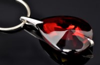 Lot 609 - A Baccarat red glass and silver modernist...