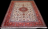 Lot 642 - A fine Isfahan carpet, the central rosette...