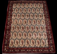 Lot 697 - A Qum rug, with boteh decoration, 154 x 106cms.
