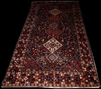 Lot 703 - A Qashqai carpet, the diamond-shaped...