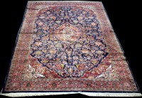 Lot 705 - A Kashan carpet, the central medallion...