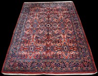 Lot 709 - A Mahal carpet, with bold floral decoration on...
