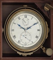 Lot 718 - Thomas Mercer: a mahogany cased marine...