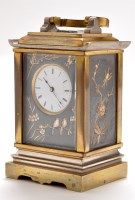 Lot 729 - A French late 19th Century carriage clock,...