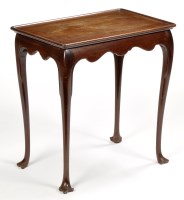 Lot 757 - A George II style mahogany silver table, the...