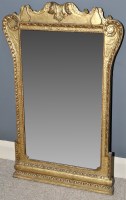 Lot 792 - An 18th Century giltwood and gesso wall mirror,...