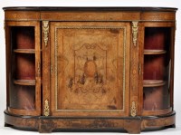 Lot 796 - A 19th Century, probably French, inlaid burr...