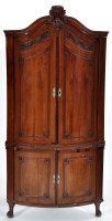 Lot 804 - A late 18th Century Dutch mahogany corner...