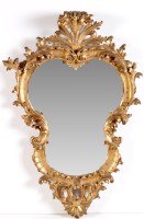 Lot 829 - A 19th Century giltwood and gesso rococo style...