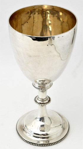 Lot 442 - A Victorian silver presentation cup, by Daniel...