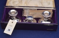 Lot 79 - A George V silver writing set, by Henry...