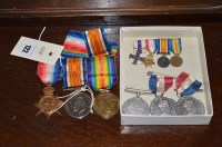 Lot 122 - Three First World War Medals, comprising: The...