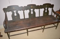 Lot 818 - A 19th Century stained wood and painted...
