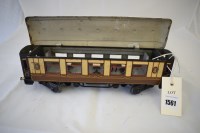 Lot 1561 - Bing 0-gauge dining bogie car, GWR 3295 livery...