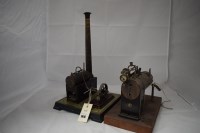 Lot 1616 - Bing static traction engine; together with...