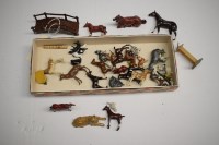 Lot 1620A - A collection of cold painted hollow cast metal...